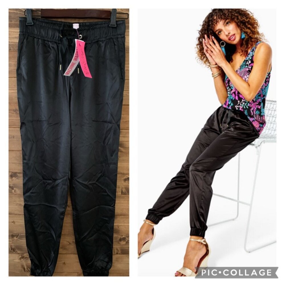 Lilly Pulitzer 29" Julissa Stretch Pants Onyx Black Silky Soft and Stretchy